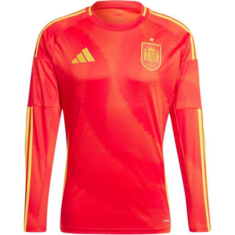 Adidas Adidas Spain National Team SPAIN 24 LONG SLEEVE HOME JERSEY Soccer Jersey Men's Red