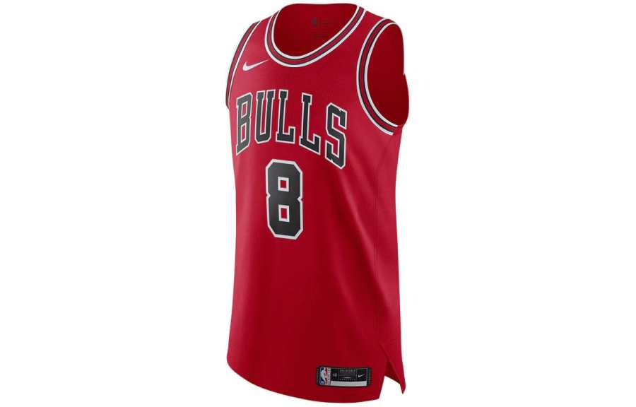 Nike Nike Basketball Jersey Player Edition, Chicago Bulls, Away, Zach LaVine, Size 8 Unisex Red