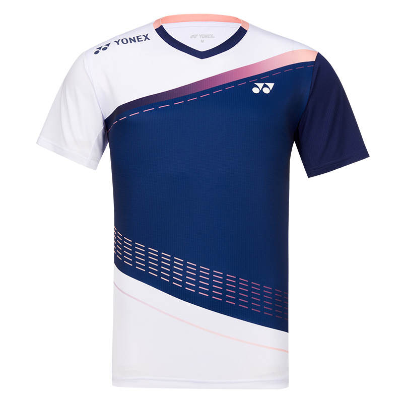 YONEX Badminton Jersey Men's White Navy Blue