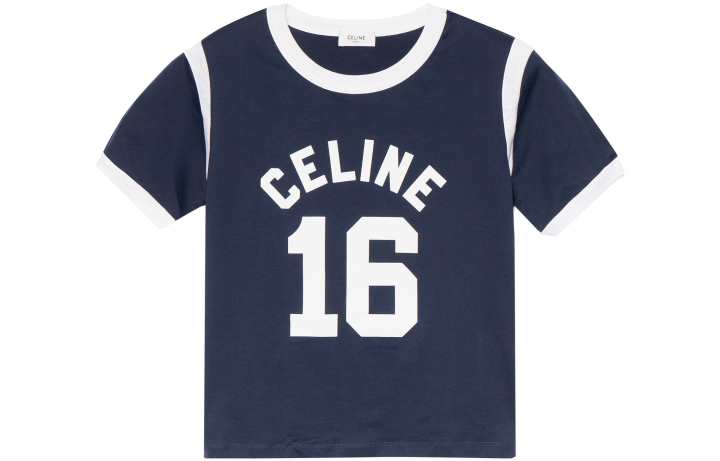 CELINE CELINE FW22 Regular T Shirt Women's Blue