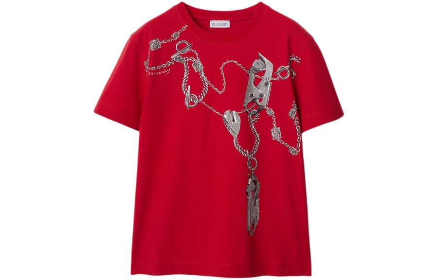 Burberry T Shirt Women's Mailbox Red