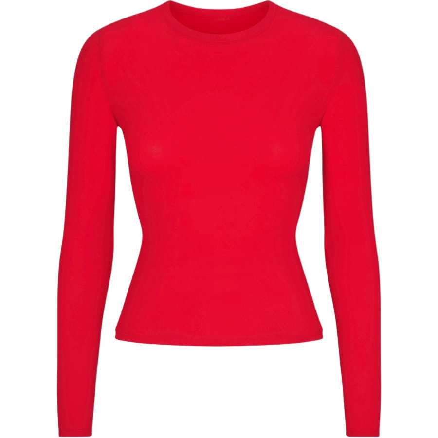 Skims T Shirts Women's Red Crew Neck Moderate