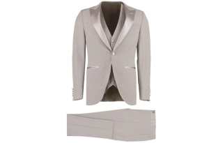 Canali silk-lapel single-breasted dinner suit