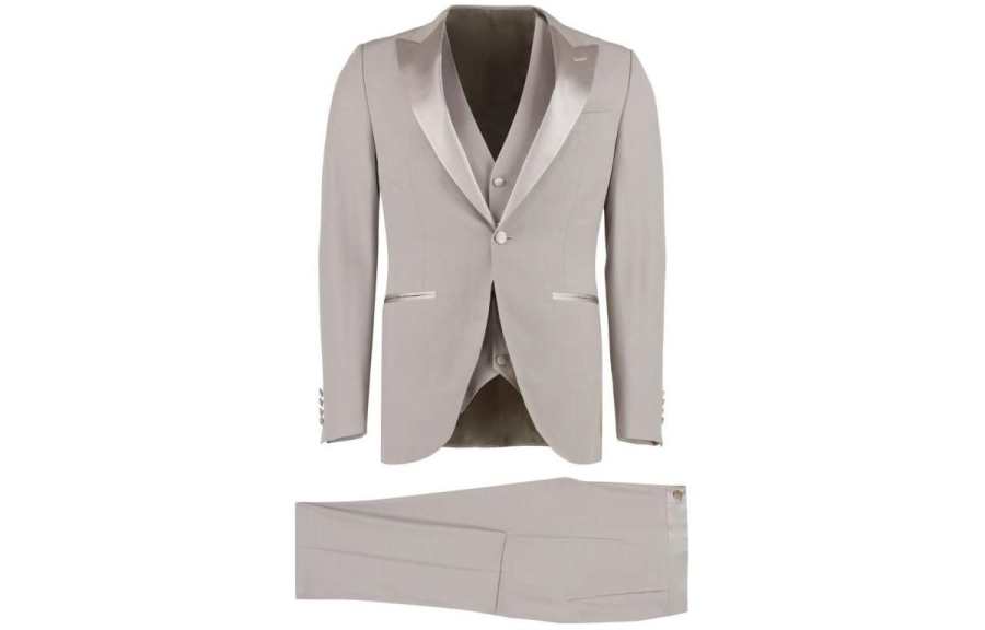 Canali silk-lapel single-breasted dinner suit