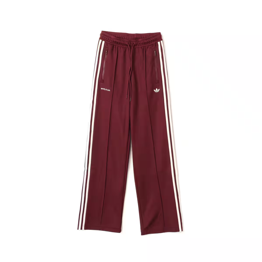 Adidas Originals x Sporty & Rich Sports Pants Women's Dark Reddish Purple