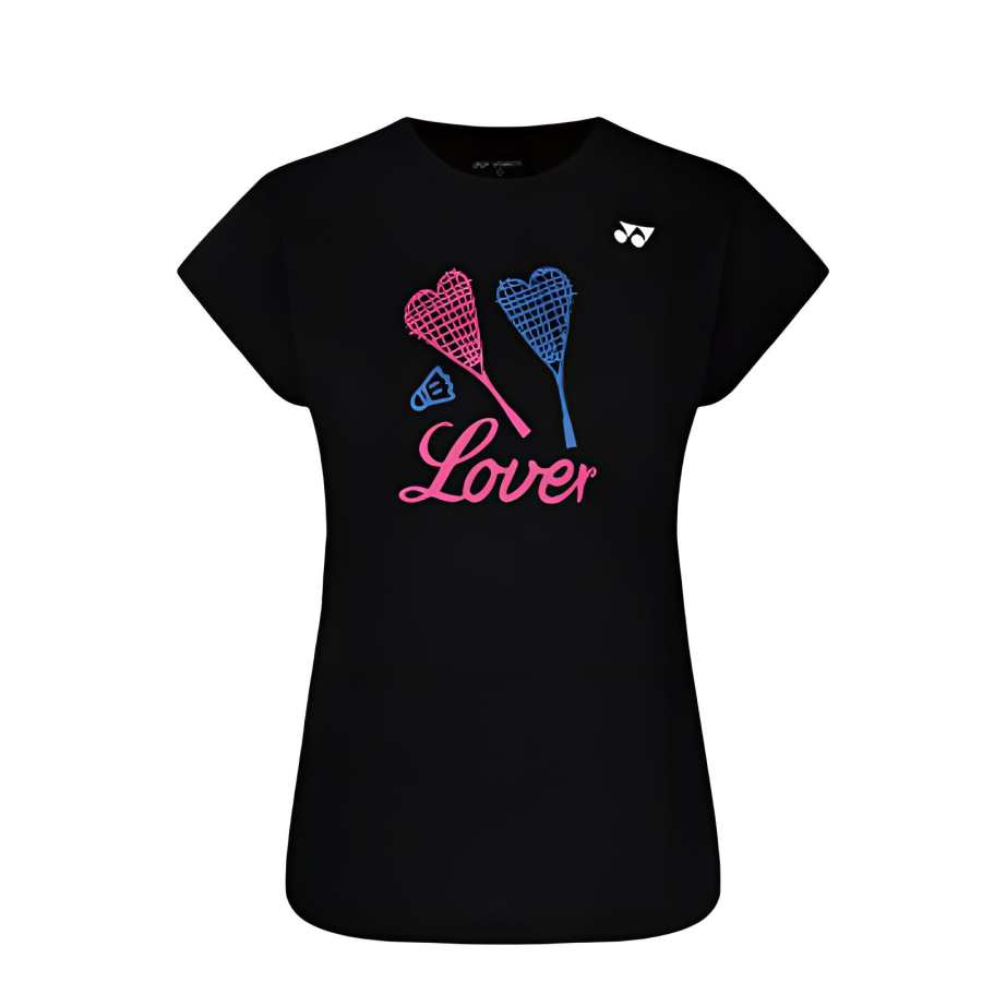 YONEX T Shirts Women's Black Crew Neck Moderate