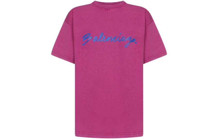 Balenciaga FW22 T Shirt Women's Fuchsia