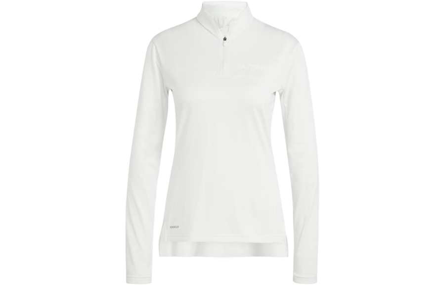 Adidas Adidas Terrex Multi Half Zip Long Sleeve Tee T Shirt Women's White
