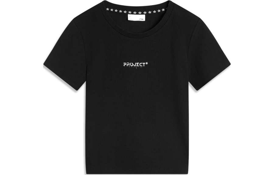 Li-Ning Li Ning Sports Trendy Collection Drop Shoulder Sleeve T Shirt Women's Black