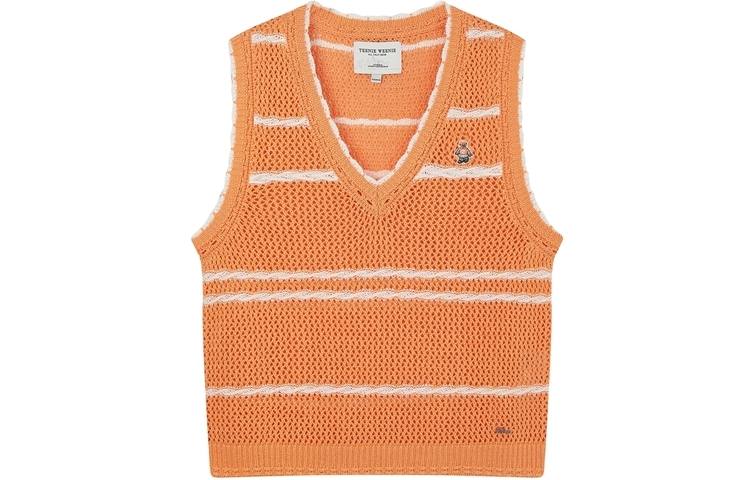 Teenie Weenie Sweaters Women's Orange V Neck Moderate Other