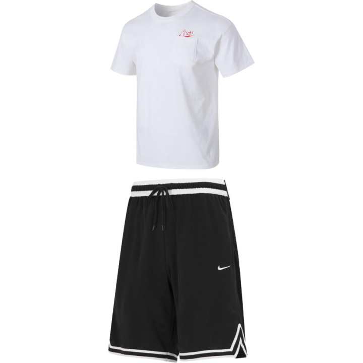 Nike Nike Casual Sportswear Men's Set White+Black Crew Neck Moderate