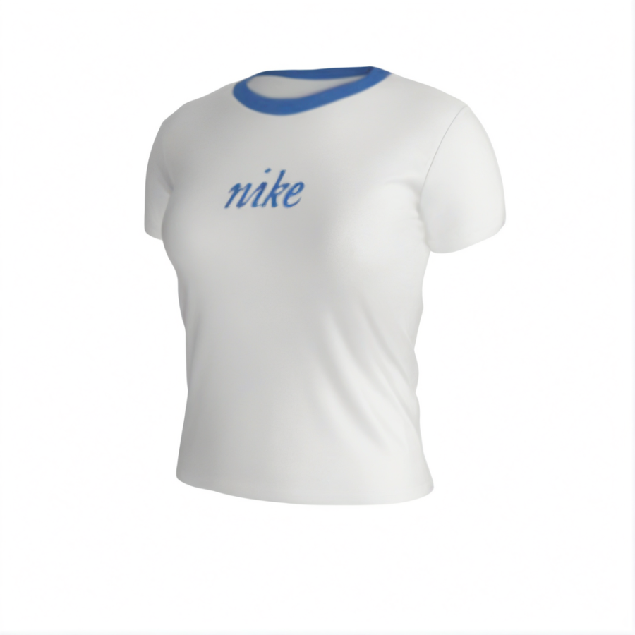 Nike Nike Sportswear Chill Knit Women'ss Slim Fit Cropped T-Shirt White