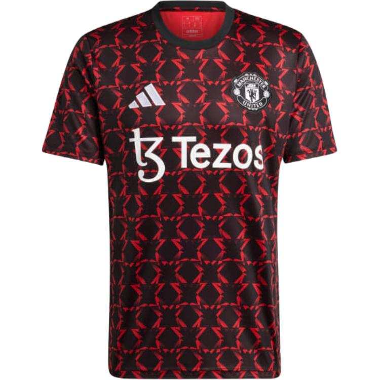 Adidas Adidas Manchester United MANCHESTER UNITED PRE MATCH JERSEY Soccer Jersey Men's Black