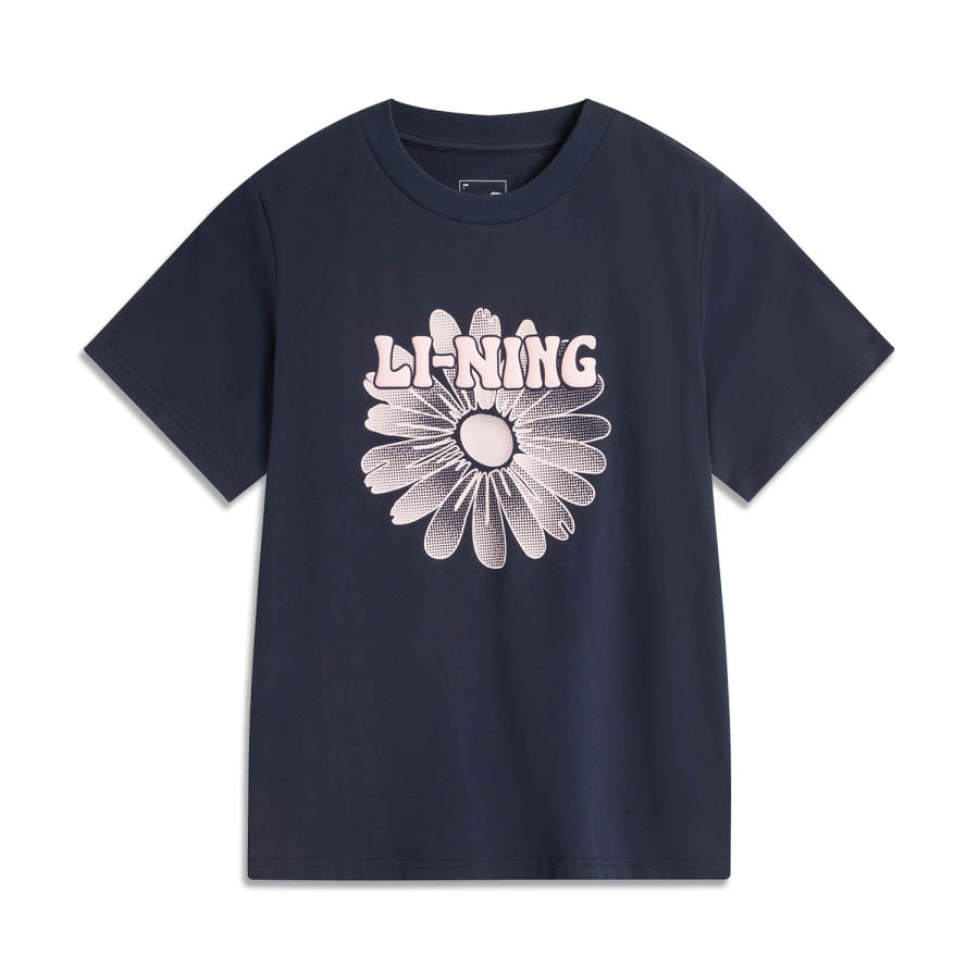 Li-Ning Li Ning Sports Life Collection T Shirt Women's Dark Marine Blue