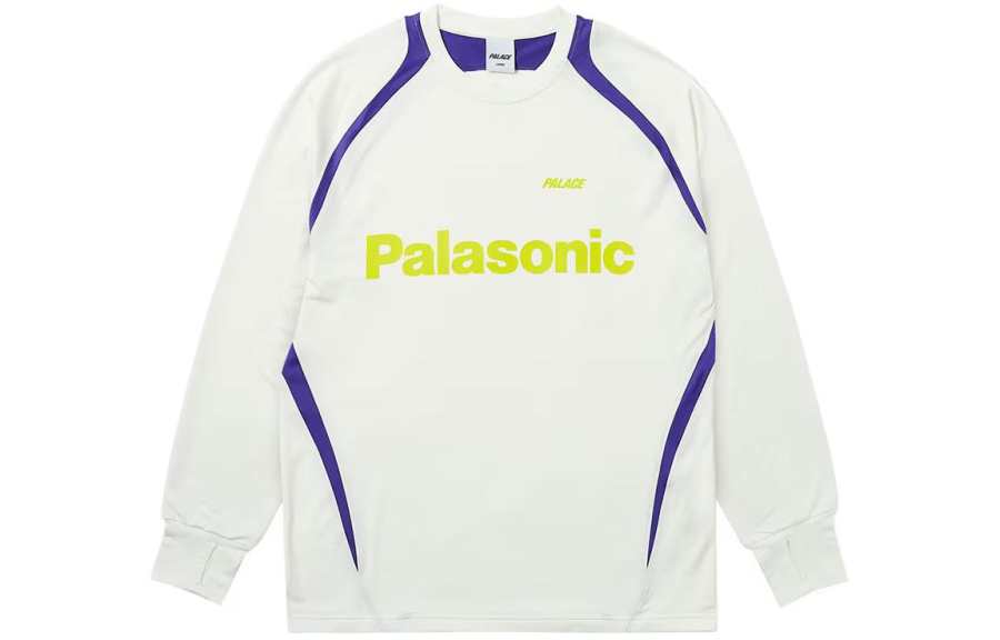 PALACE SS24 TRAIL RUNNER LONGSLEEVE Soccer Jersey Unisex White