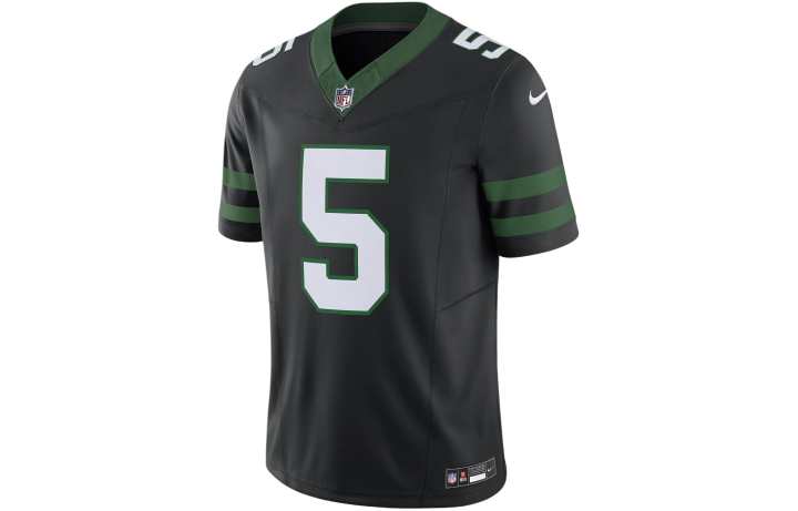 Nike Nike Garrett Wilson New York Jets Soccer Jersey Men's Black