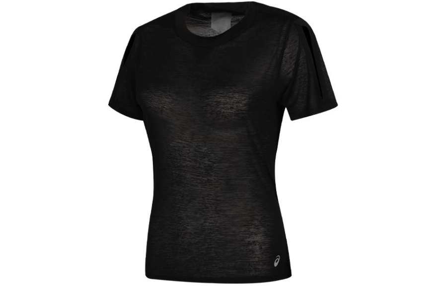 ASICS T Shirts Women's Black Crew Neck Moderate Other