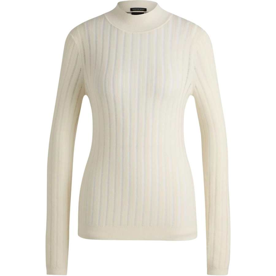 HUGO BOSS FW24 Sweater Women's Natural White