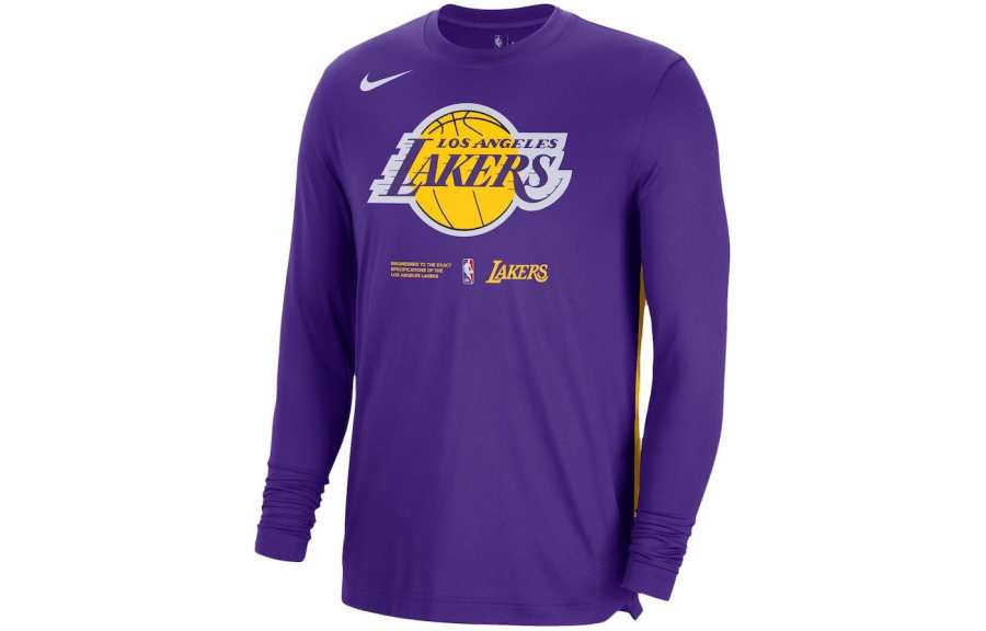 Nike Nike Nba Los Angeles Lakers Dri Fit Loose Fit L/S T shirt