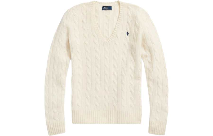 Polo Ralph Lauren Cable Knit V Neck Jumper