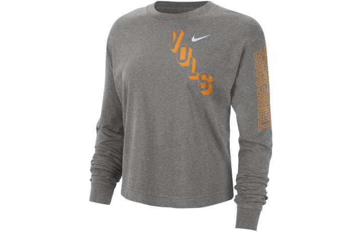 Nike Nike Drop Shoulder Sleeve T Shirt Women's Gray