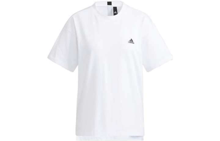 Adidas Adidas T Shirts Women's White Crew Neck Moderate Straight Fit