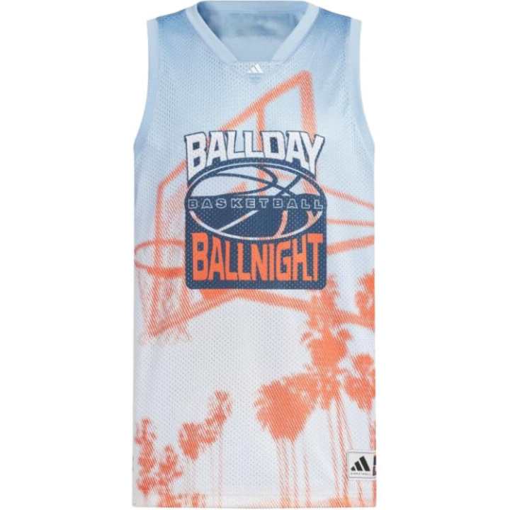 Adidas Adidas SS24 Basketball Jersey Men's Pink Blue