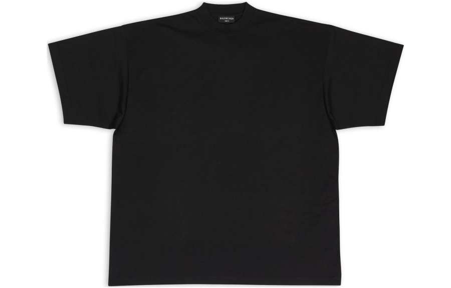 Balenciaga SS22 T Shirt Women's Black Loose Fit