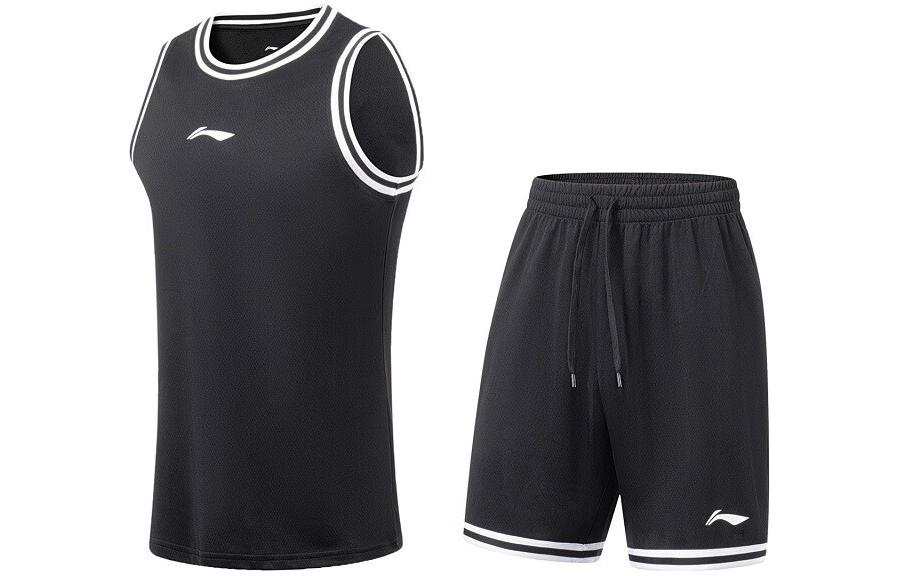 Li-Ning Li Ning Sports Basketball Collection Basketball Suit Men's Black