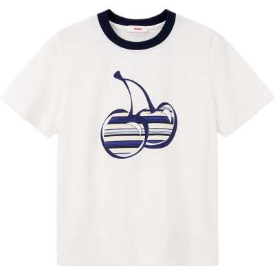 Kirsh T Shirts Women's White Crew Neck Moderate