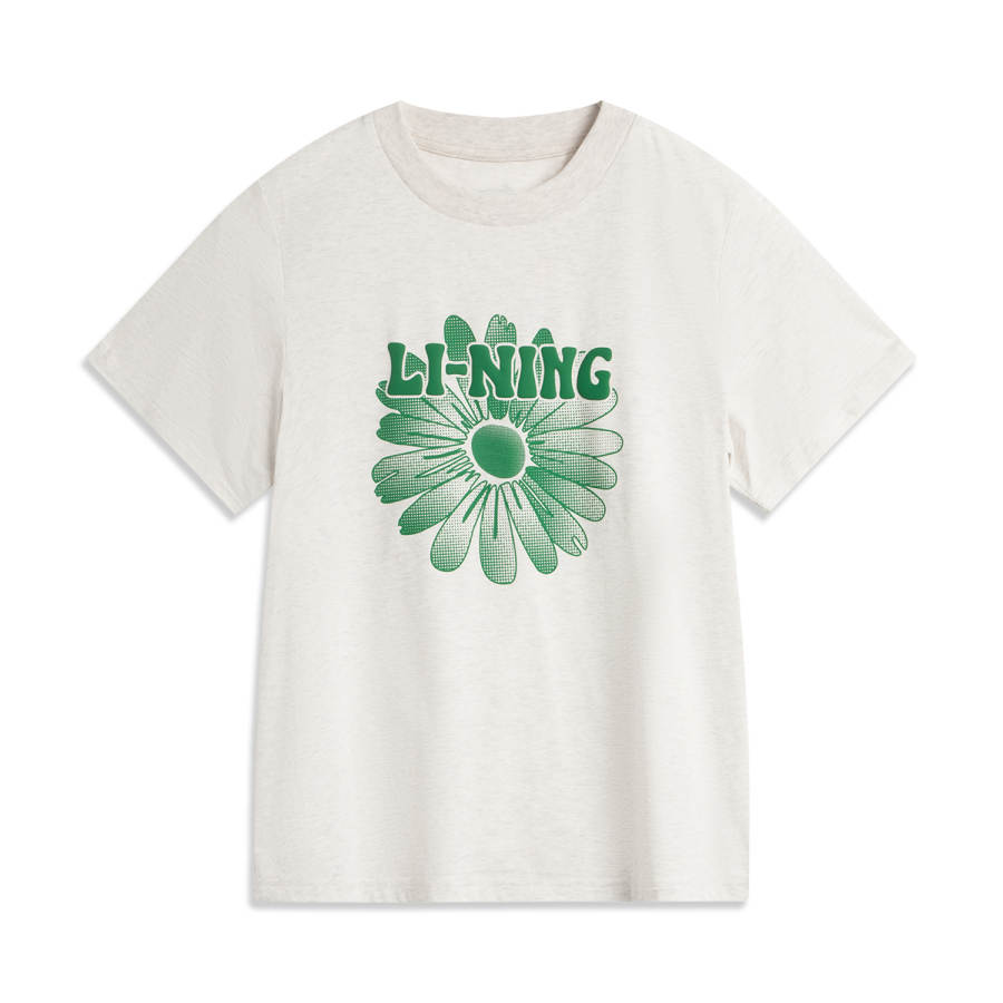 Li-Ning Li Ning Sports Life Collection T Shirt Women's Heather Gray Tile Gray