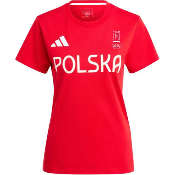 Adidas Adidas Essential T Shirts Women's Red Crew Neck Moderate Other