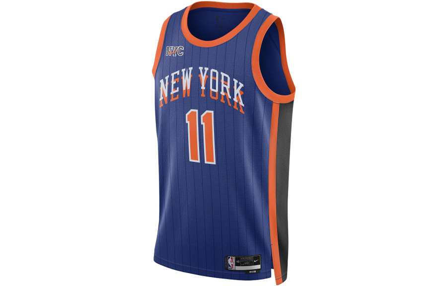 Nike Nike Dri Fit Basketball Jersey City Edition 2023/24 Season, New York Knicks, Jalen Brunson Size 11 Men's Dark Blue
