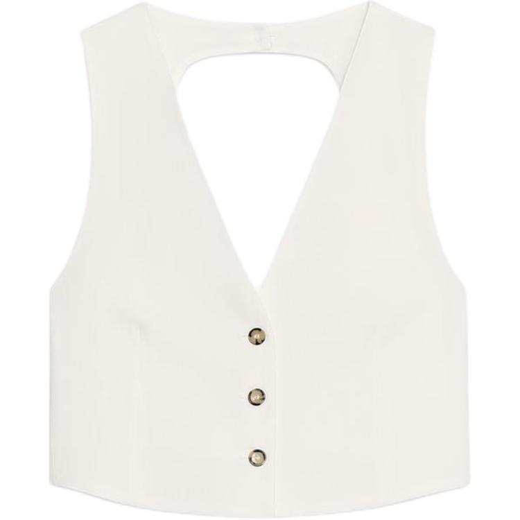ZARA Tank Top Women's Raw White