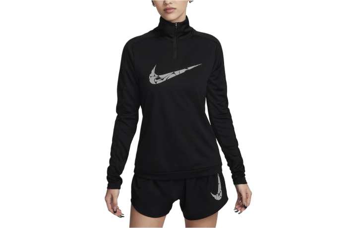 Nike Nike T Shirts Women's Black Stand Collar Moderate