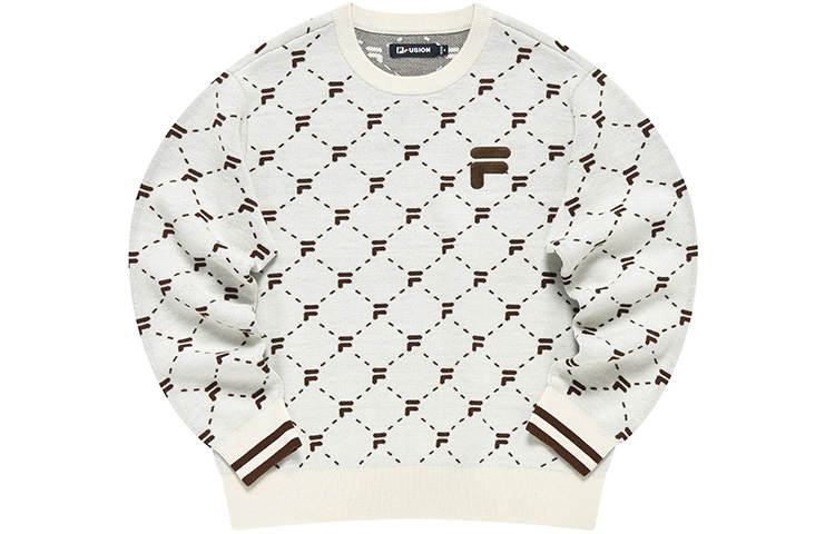 FILA FUSION FOB Sweater Women's Antique Inspired Style White