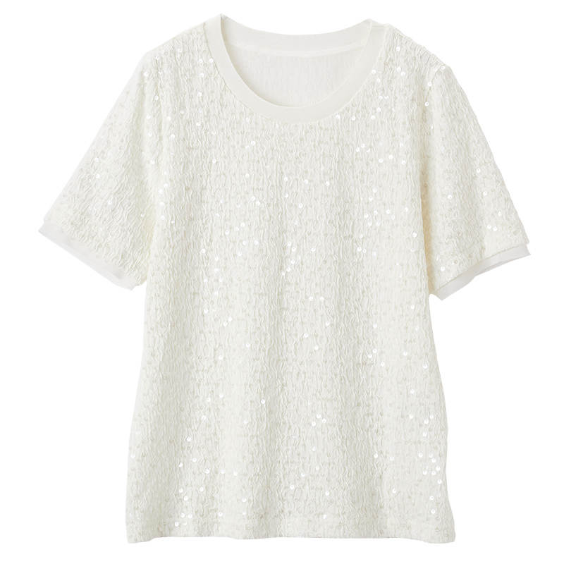 XIANGYING T Shirt Women's Beige