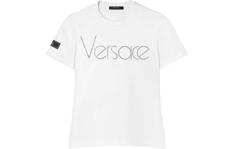 VERSACE VERSACE SS24 Regular Sleeve T Shirt Women's White