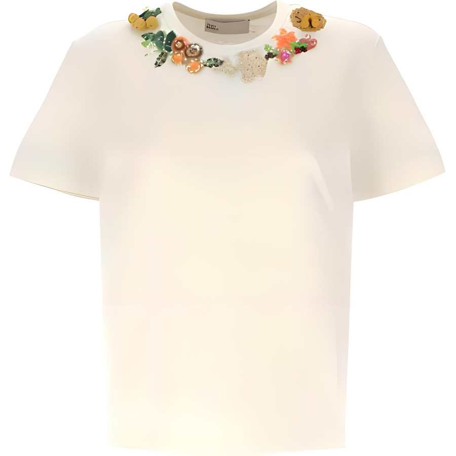 TORY BURCH TORY BURCH Embellished Crewneck T-Shirt