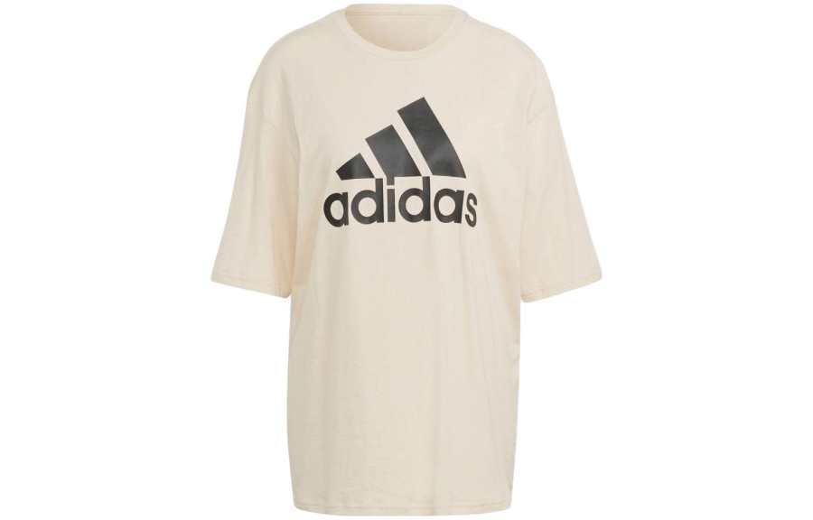 Adidas Adidas T Shirts Women's Beige Crew Neck Moderate Other