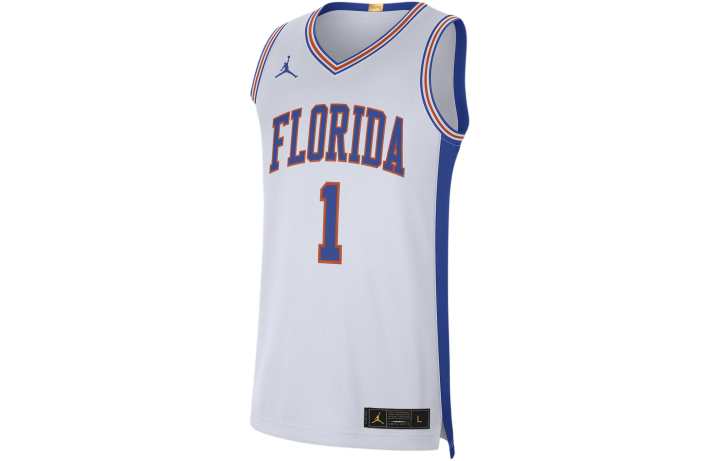 Jordan Jordan College Retro Florida Basketball Jersey Men's White