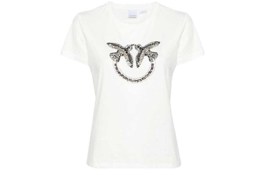 PINKO Logo-Embellished Crewneck T-Shirt