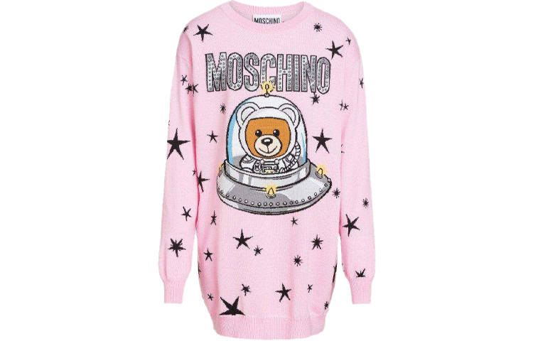 MOSCHINO Loose Fit Sweater Women's Pink