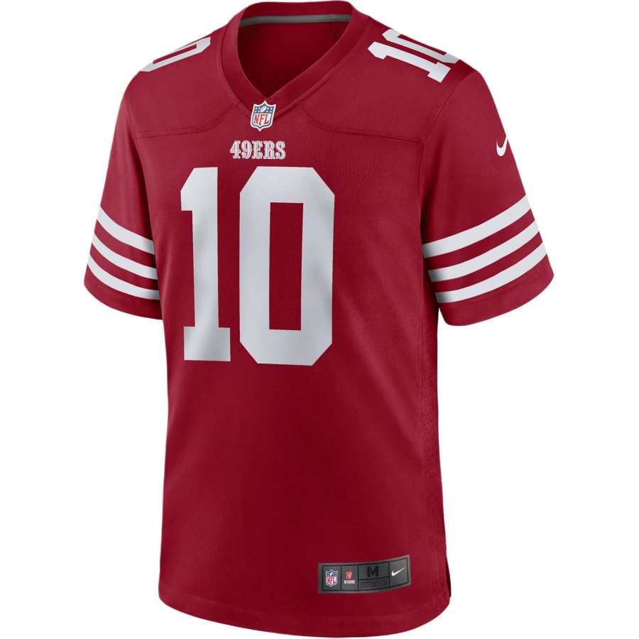 Nike Nike NFL San Francisco 49ers Jimmy Garoppolo Soccer Jersey Men's Gym Red