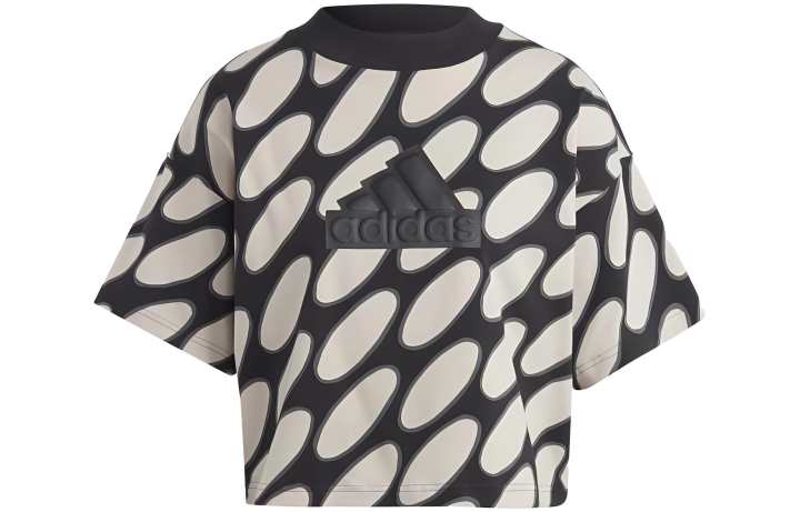 Adidas Adidas Drop Shoulder Sleeve T Shirt Women's Light Brown