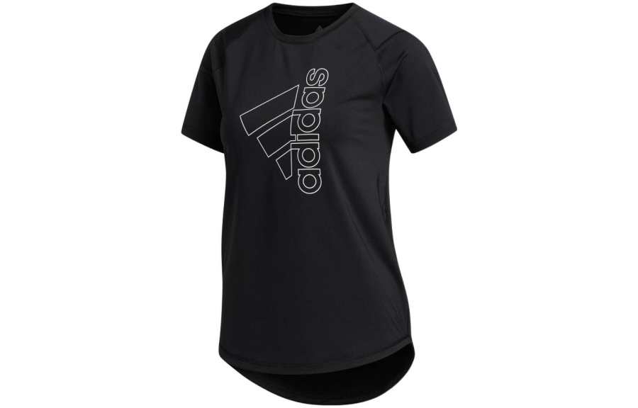 Adidas Adidas T Shirts Women's Black Crew Neck Moderate Straight Fit