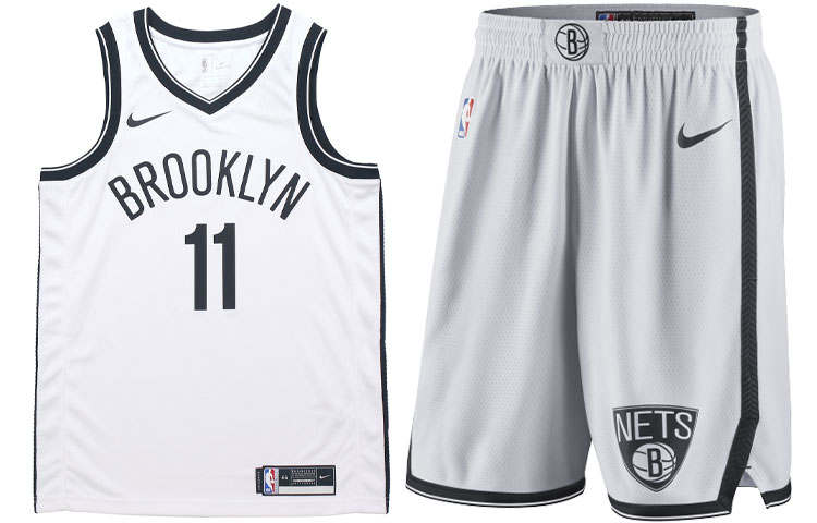 Nike Nike Basketball Suit SW Fan Edition, Brooklin Nets, Kyrie Irving Size 11 Men's White