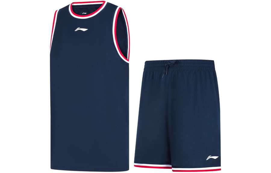 Li-Ning Li Ning CBA Collection Basketball Suit Men's Guangdong Blue