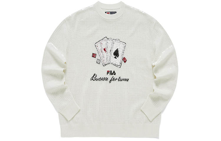 FILA Sweater Women's Beige/Ecru
