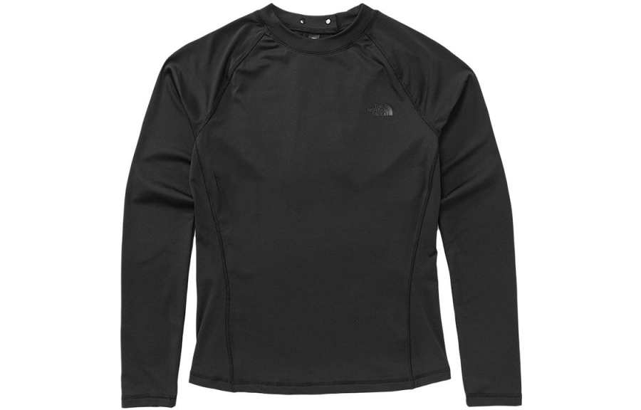 THE NORTH FACE T Shirts Women's Black Crew Neck Moderate Straight Fit